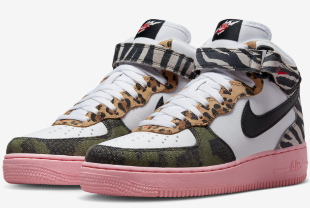 Nike Air Force 1 Mid 'Animal Instinct' DZ4841-100 - Premium Wild Style Sneakers Nike Air Force 1 Mid 'Animal Instinct' DZ4841-100 - Premium Wild Style Sneakers