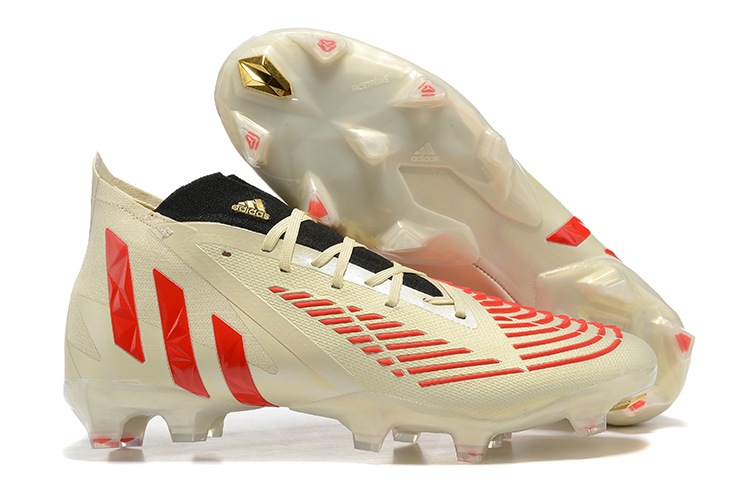 Adidas Predator Edge.1 FG 'Off White Vivid Red' Soccer Cleats - H02933