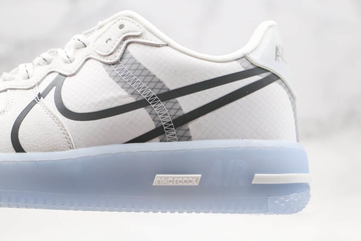 Nike Air Force 1 Low React QS Light Bone White Black Blue CQ8879-101 - Shop now for the latest Nike kicks!