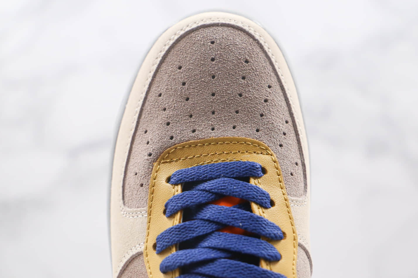 Nike Air Force 1 Low Dark Grey Orange Blue Shoes DD7209-105 - Trendy Sneakers | Free Shipping