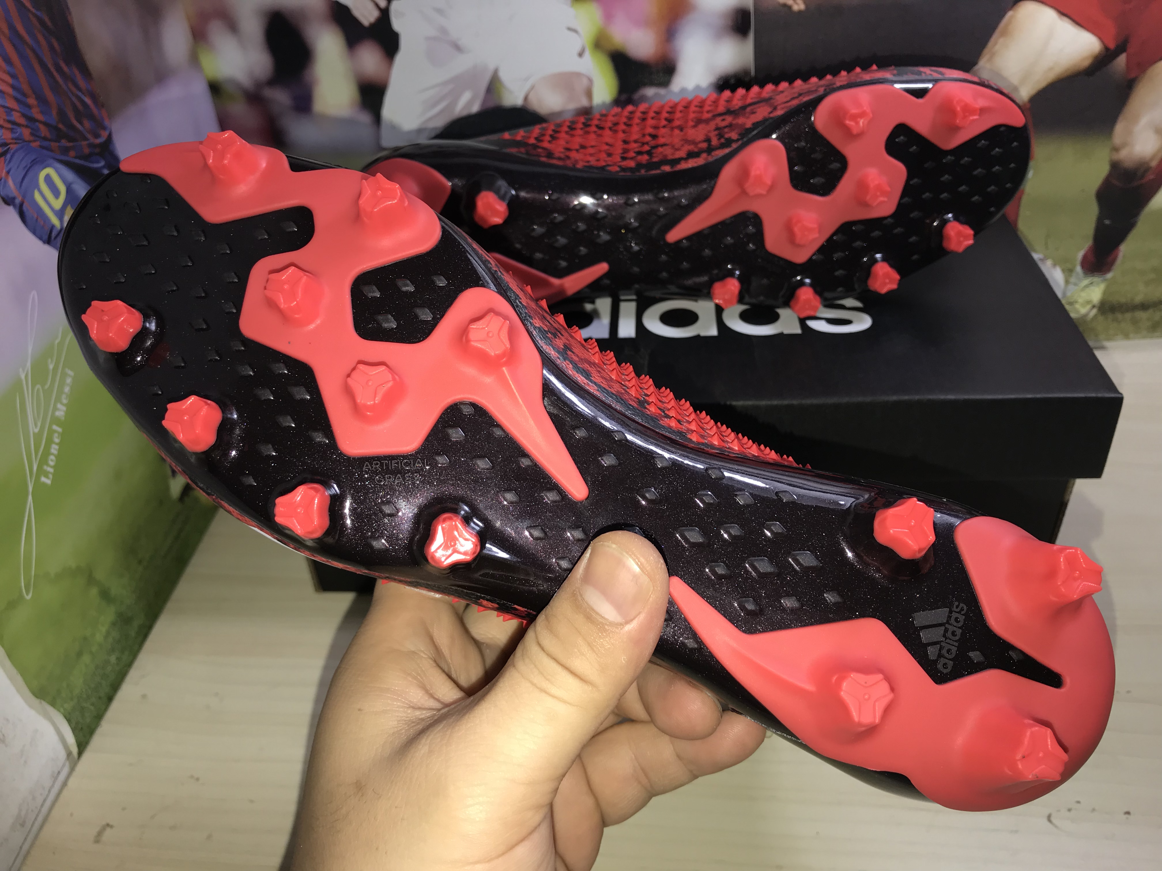 Adidas Predator Mutator 20+ Ag Core Black Cloud White Active Red FV3193 - Top Performance Football Boots