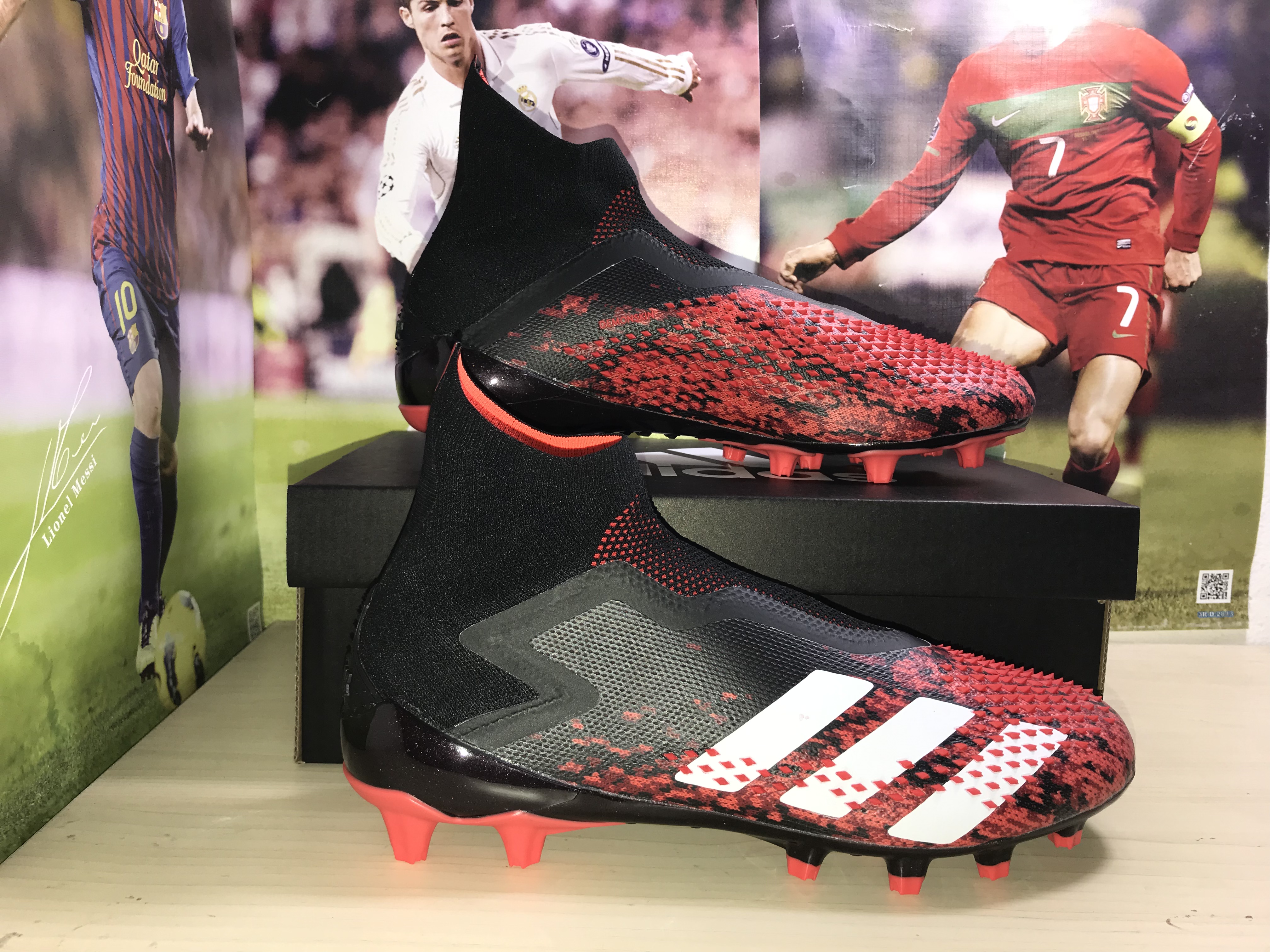 Adidas Predator Mutator 20+ Ag Core Black Cloud White Active Red FV3193 - Top Performance Football Boots