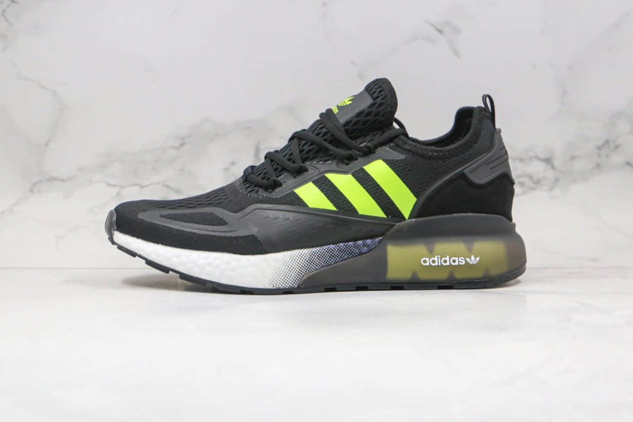 2020 Adidas Originals ZX 2K Boost Black Volt FV7472 - Stylish and Versatile Sneakers for Every Occasion