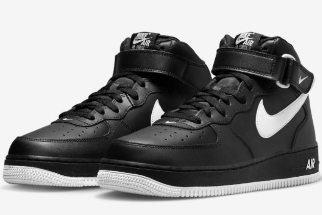 Nike Air Force 1 Mid Black/White DV0806-001: Trendy and Timeless Footwear Nike Air Force 1 Mid Black/White DV0806-001: Trendy and Timeless Footwear