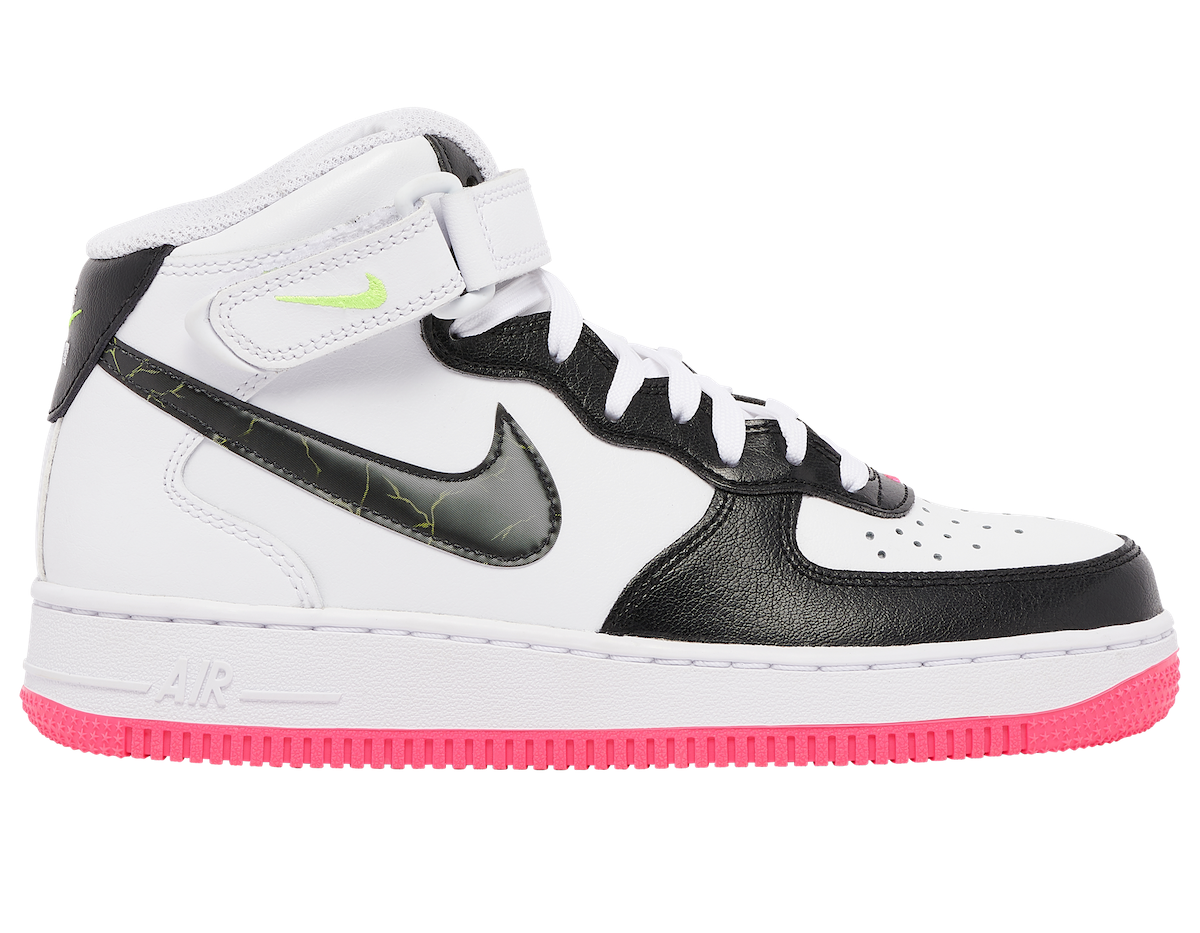 Nike Air Force 1 Mid Electric 'White Black Pink' FD0866-100 - Shop Now!
