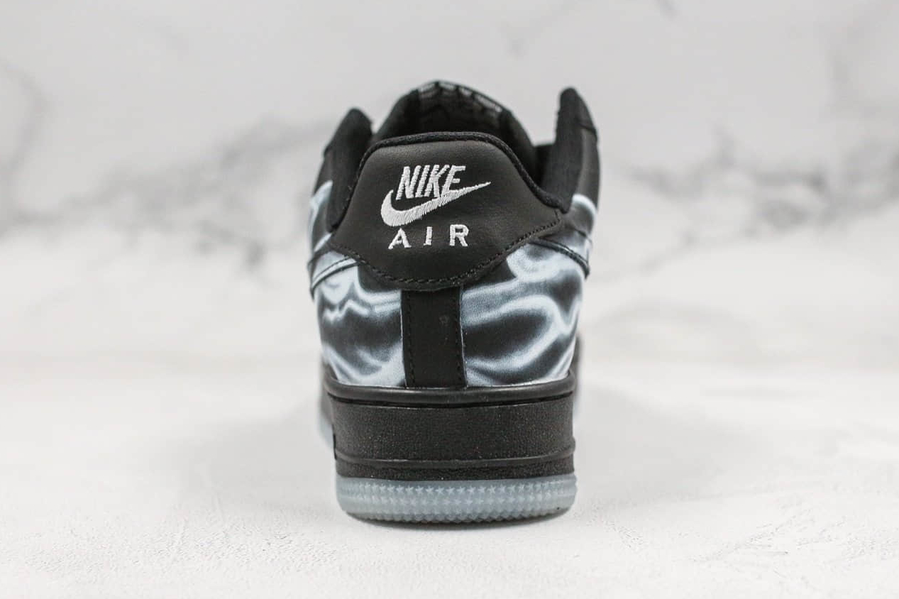 Nike Air Force 1 Low QS Skeleton Halloween Black White Shoes BQ7541-101 - Limited Edition Exclusives Nike Air Force 1 Low QS Skeleton Halloween Black White Shoes BQ7541-101 - Limited Edition Exclusives