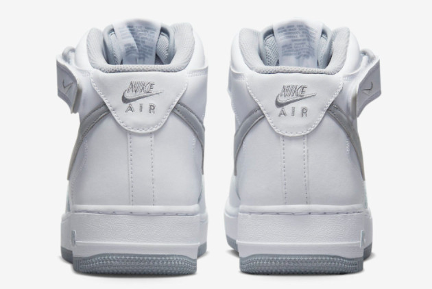 Nike Air Force 1 Mid White/Grey DV0806-100 - Classic Style Collection Nike Air Force 1 Mid White/Grey DV0806-100 - Classic Style Collection