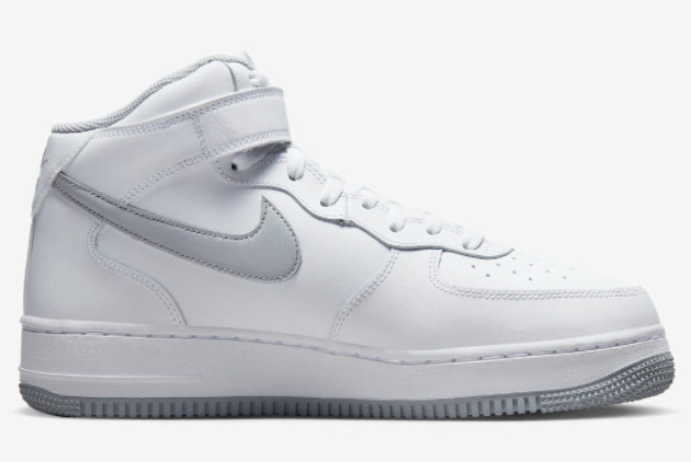 Nike Air Force 1 Mid White/Grey DV0806-100 - Classic Style Collection Nike Air Force 1 Mid White/Grey DV0806-100 - Classic Style Collection