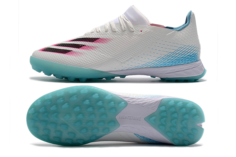 Adidas X Ghosted .1 Tf White Black Blue Pink - Elite Turf Shoes for Unmatched Performance Adidas X Ghosted .1 Tf White Black Blue Pink - Elite Turf Shoes for Unmatched Performance