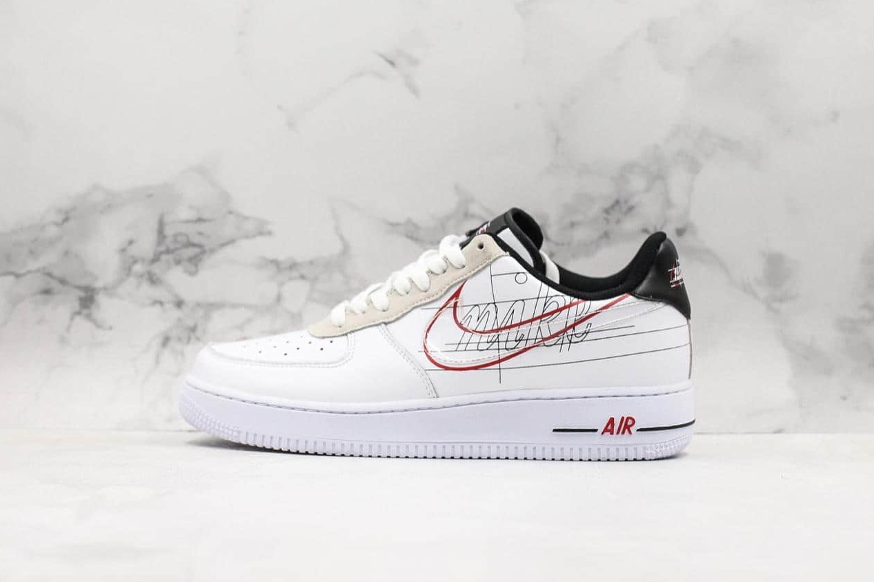 Nike Air Force 1 Low 'Script Swoosh' CK9257-100 - Iconic Style and Unique Design Nike Air Force 1 Low 'Script Swoosh' CK9257-100 - Iconic Style and Unique Design