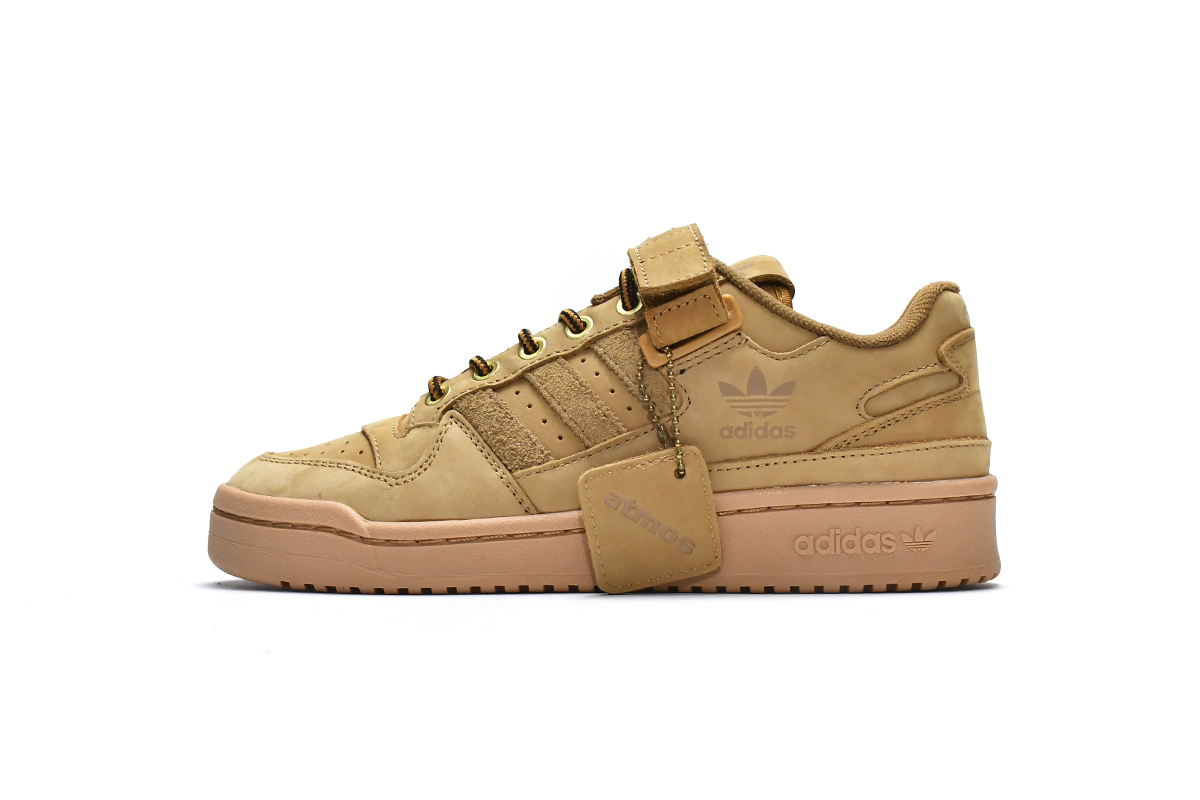 Atmos x Adidas Originals Forum Low GX3953 | Wheat Brown Yellow Sneakers