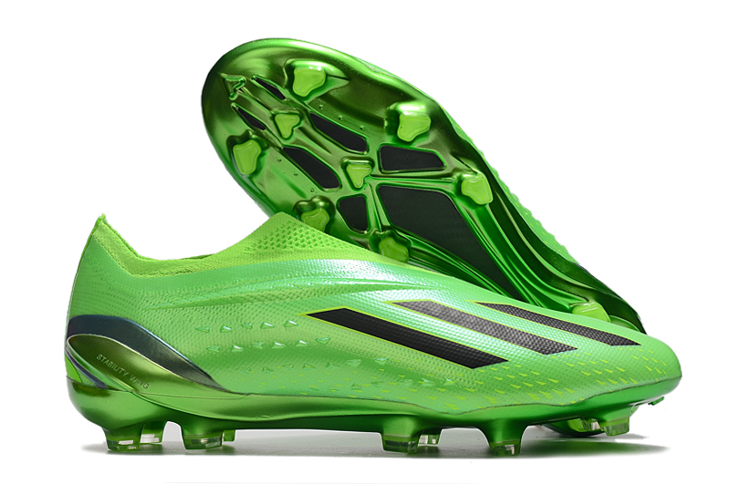 Adidas X Speedportal+ FG Soccer Cleat | Green/Black/Solar Yellow