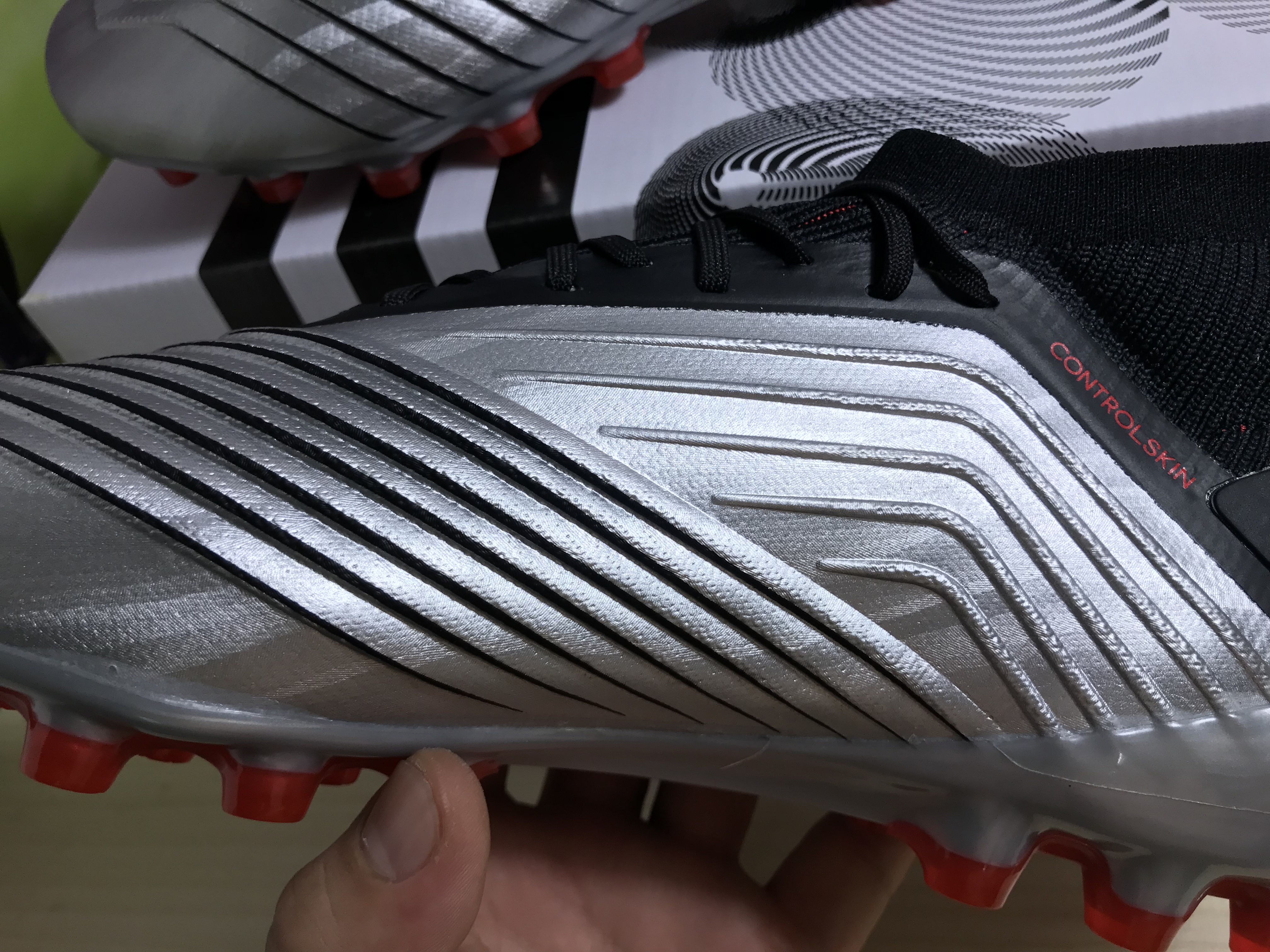 Adidas Predator 19.1 Ag Silver Black EF8981 - Ultimate Precision Performance Adidas Predator 19.1 Ag Silver Black EF8981 - Ultimate Precision Performance