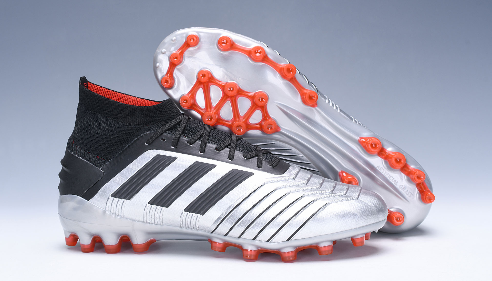 Adidas Predator 19.1 Ag Silver Black EF8981 - Ultimate Precision Performance