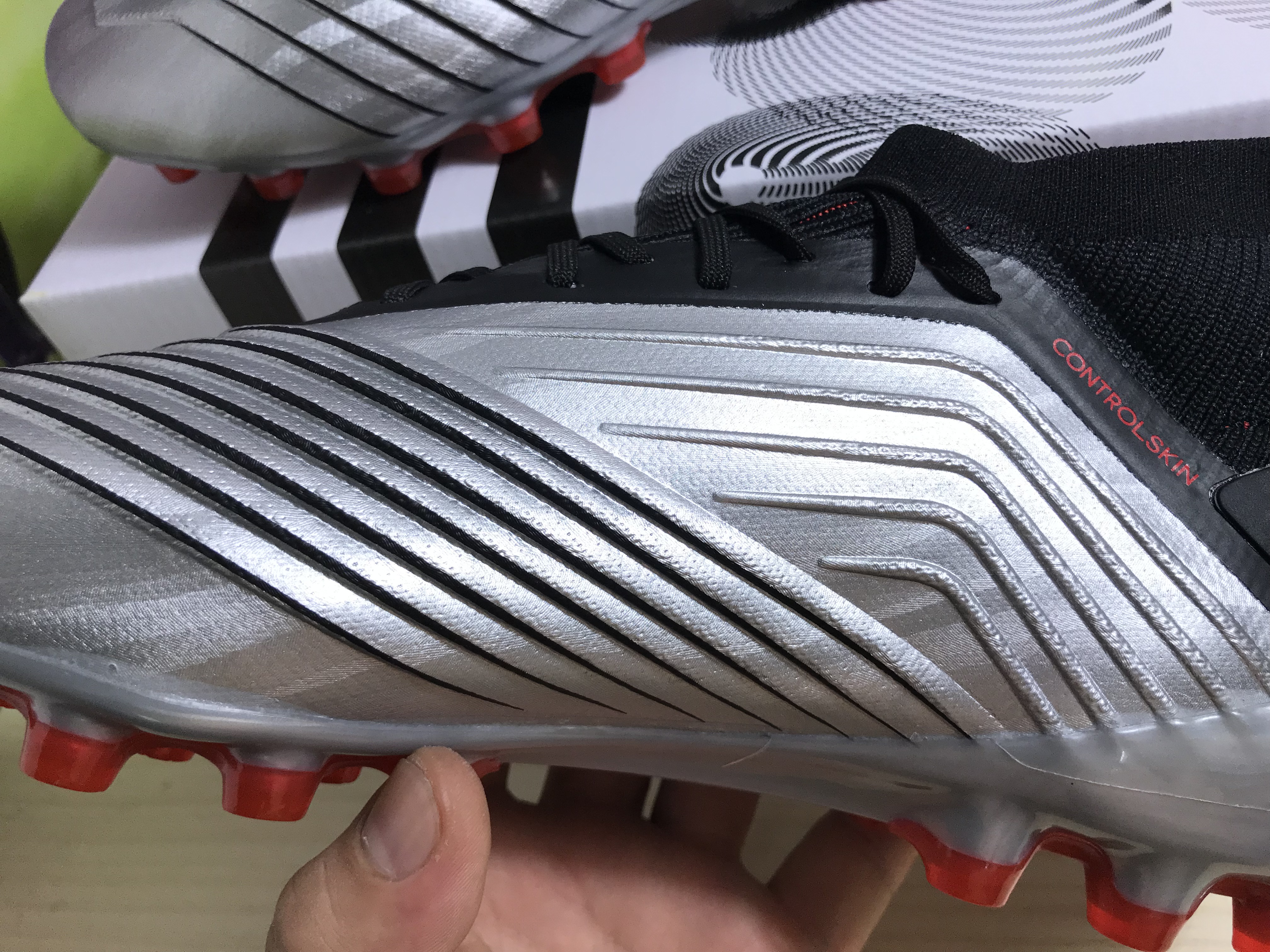 Adidas Predator 19.1 Ag Silver Black EF8981 - Ultimate Precision Performance Adidas Predator 19.1 Ag Silver Black EF8981 - Ultimate Precision Performance