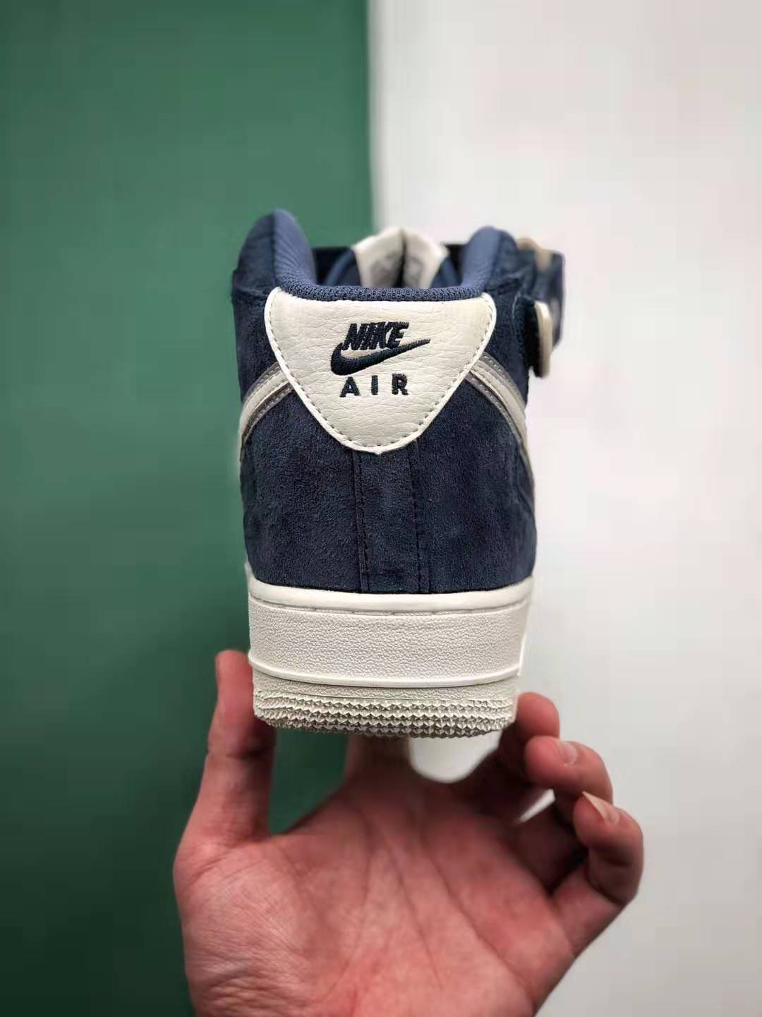 Nike Air Force 1 Mid Suede Navy Blue White AA1118-007 | Premium Sneakers Nike Air Force 1 Mid Suede Navy Blue White AA1118-007 | Premium Sneakers