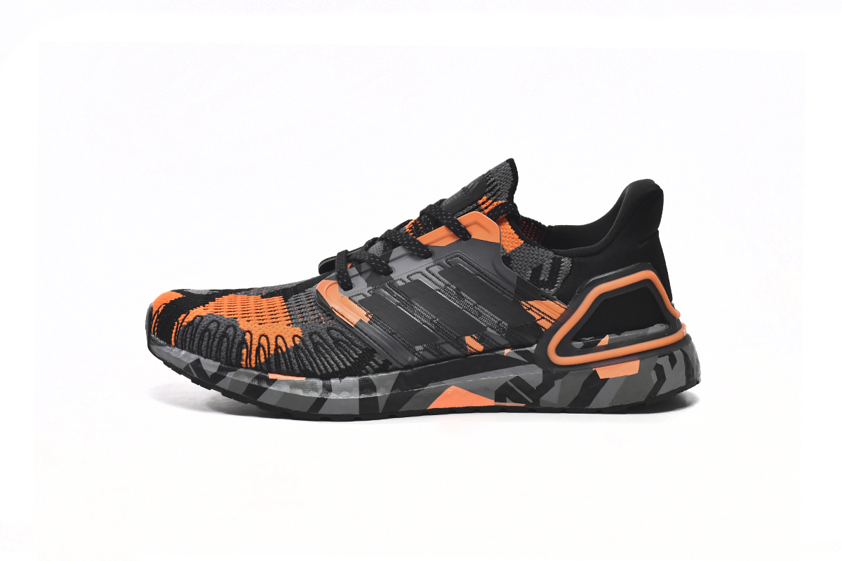 Adidas UltraBoost 20 Geometric Pack Black Signal Orange - FV8330