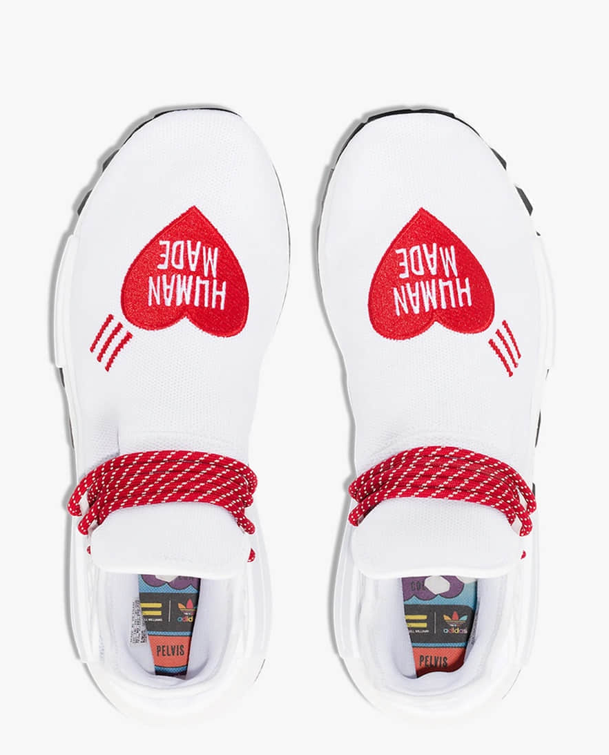 Adidas HUMAN MADE x Pharrell x NMD Hu 'Love' EF7223 - Exclusive Collaboration for Sneaker Enthusiasts Adidas HUMAN MADE x Pharrell x NMD Hu 'Love' EF7223 - Exclusive Collaboration for Sneaker Enthusiasts