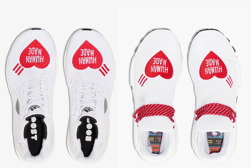 Adidas HUMAN MADE x Pharrell x NMD Hu 'Love' EF7223 - Exclusive Collaboration for Sneaker Enthusiasts Adidas HUMAN MADE x Pharrell x NMD Hu 'Love' EF7223 - Exclusive Collaboration for Sneaker Enthusiasts