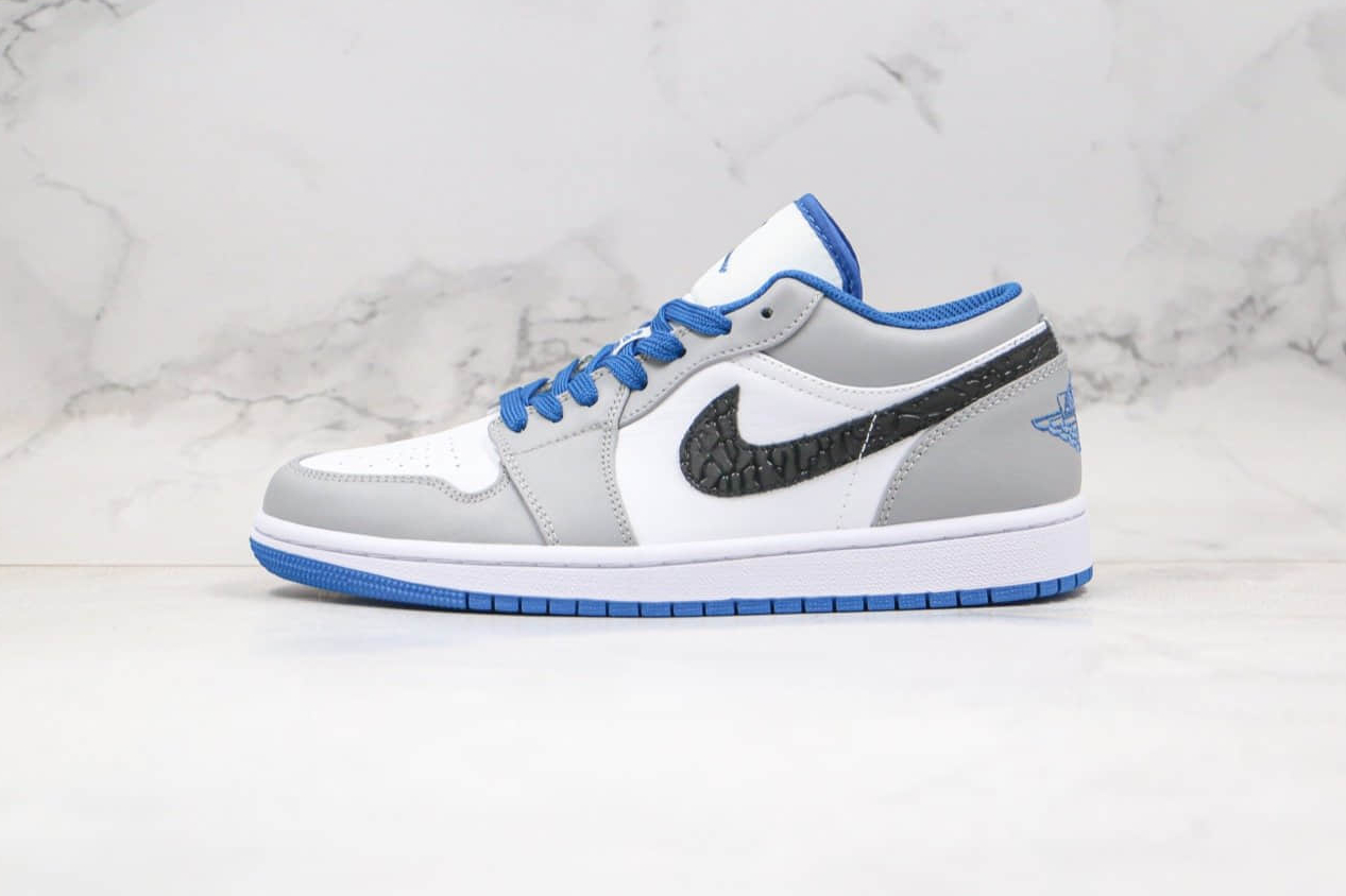 Air Jordan 1 Low 'Cement True Blue' 553558-103 - Classic Style with a Modern Twist