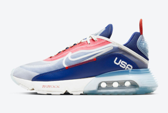 Nike Air Max 2090 'USA' Sail/Chile Red-Deep Royal Blue CT2010-100 - Stylish and Iconic Sneakers for the Ultimate Comfort