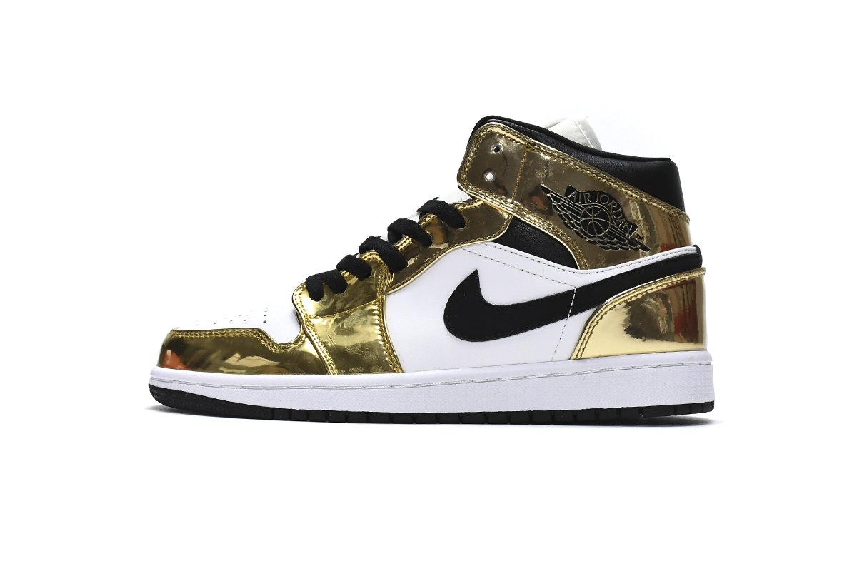 Air Jordan 1 Mid SE 'Metallic Gold' DC1420-700 - Iconic Style with a Luxe Twist