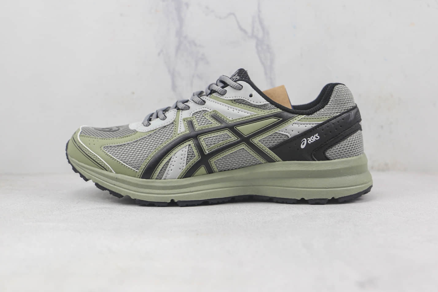 Asics Jog 100 S Non-Slip Gray Green Lightweight Low Tops 1201A715-020