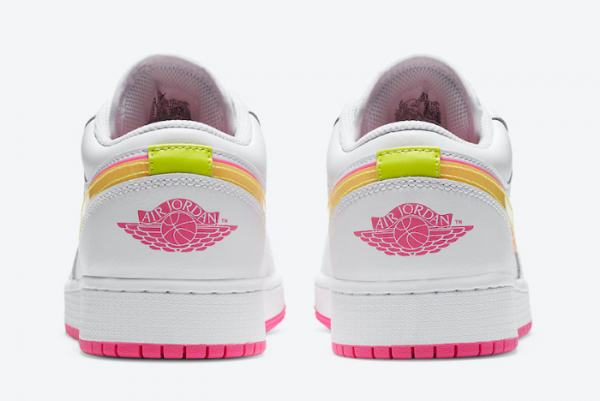 Air Jordan 1 Low GS White Pink Yellow Volt CV4610-100 - Youth Sneakers in Vibrant Colors Air Jordan 1 Low GS White Pink Yellow Volt CV4610-100 - Youth Sneakers in Vibrant Colors