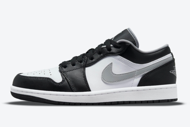 Air Jordan 1 Low Black/Medium Grey/White 553558-040 - Premium Style and Comfort