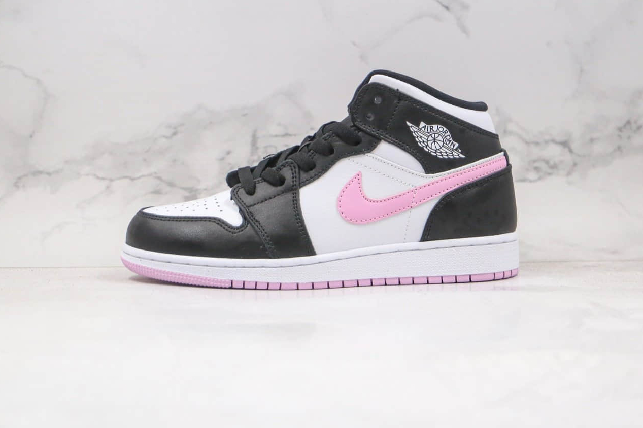 Air Jordan 1 Mid 'White Light Arctic Pink' - Stylish and Trendy Sneakers