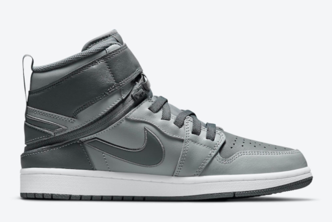Air Jordan 1 FlyEase Grey/White CQ3835-003 - Stylish and Convenient Footwear
