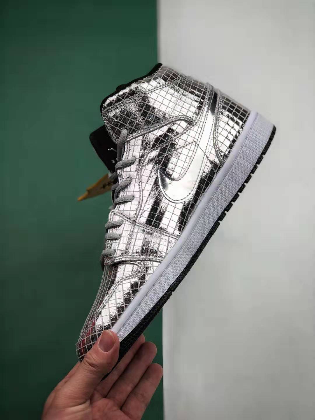Air Jordan 1 Mid 'Disco Ball' CU9304-001 - Sparkle in Style
