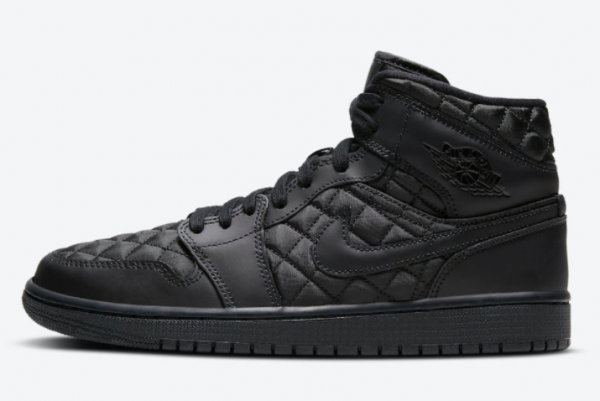 Air Jordan 1 Mid SE 'Black Quilted' DB6078-001: Sleek and Stylish Sneakers