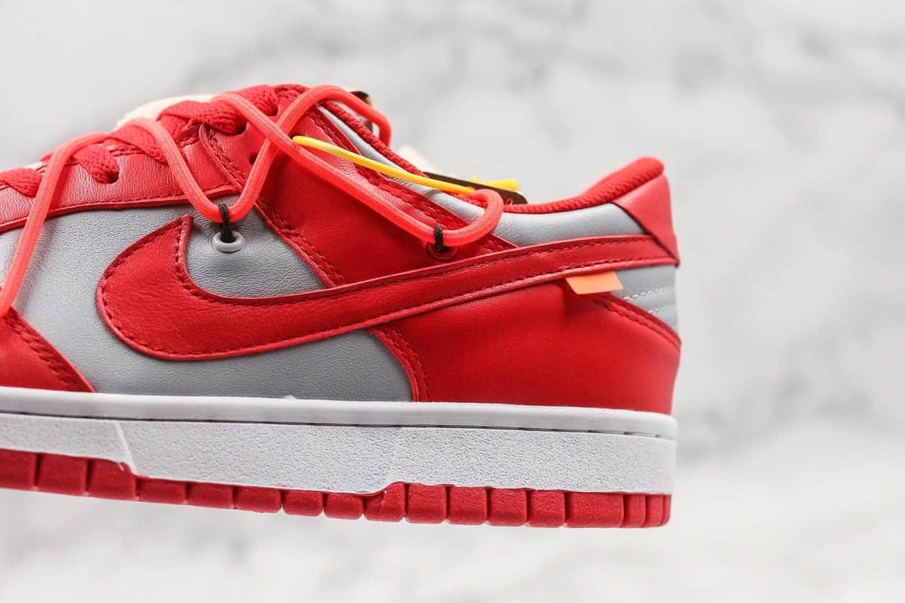 Nike OFF-WHITE x Dunk Low 'University Red' CT0856-600 - Exclusive Collaboration with Bold Red Accents