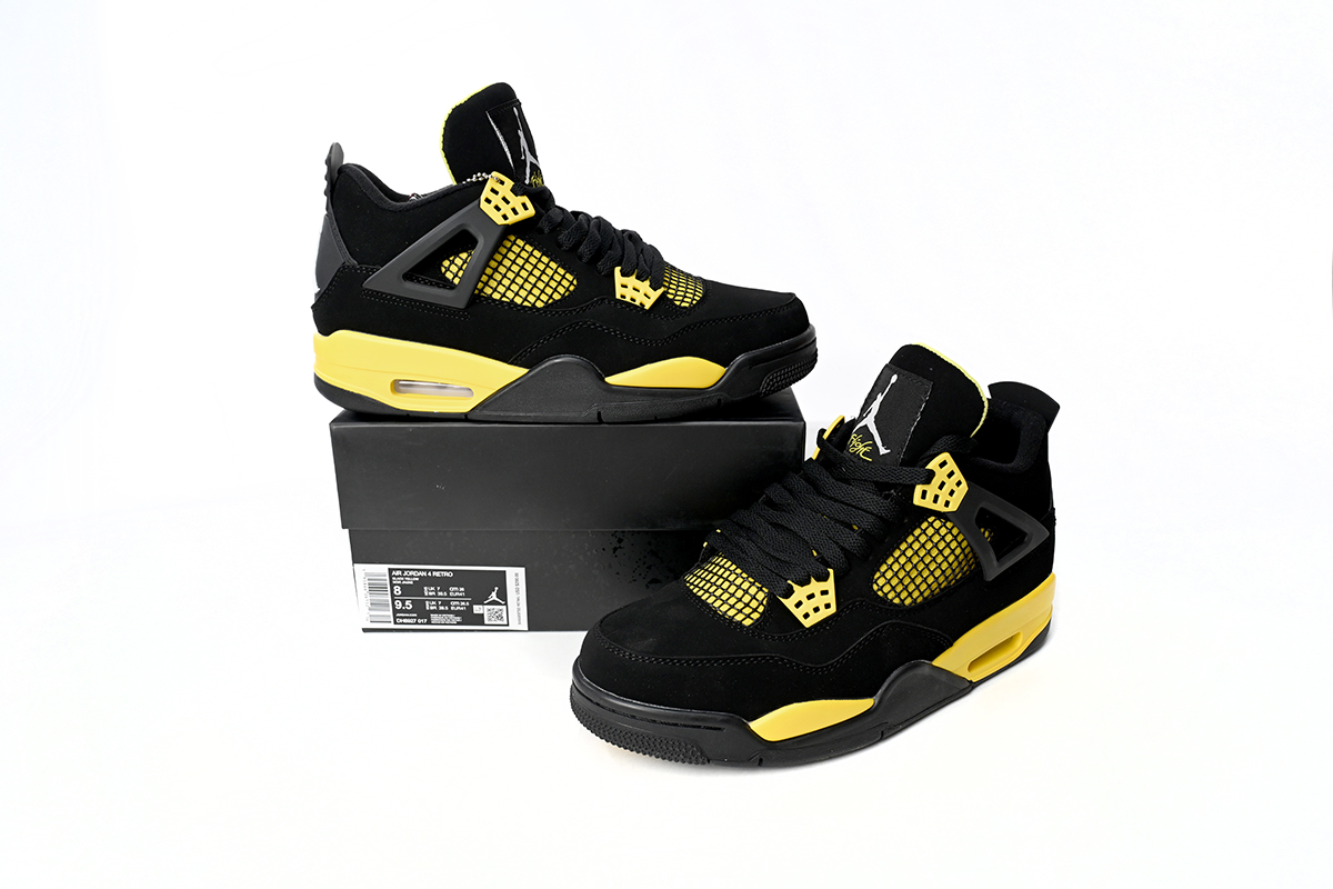 Air Jordan 4 Retro 'Thunder' DH6927-017 - Iconic Style and Classic Design | Limited Stock Air Jordan 4 Retro 'Thunder' DH6927-017 - Iconic Style and Classic Design | Limited Stock