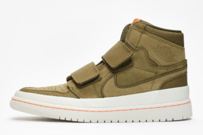 Air Jordan 1 High Double Strap 'Olive Canvas' AQ7924-305 - Stylish and Versatile Sneakers for Men