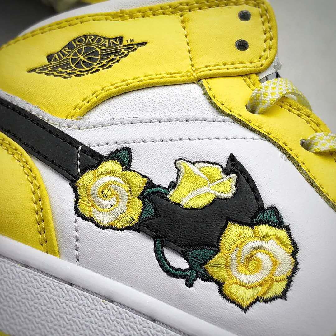 Air Jordan 1 Mid SE 'Rose Patch - Dynamic Yellow' AV5174-700 | Stylish and Vibrant Footwear Air Jordan 1 Mid SE 'Rose Patch - Dynamic Yellow' AV5174-700 | Stylish and Vibrant Footwear