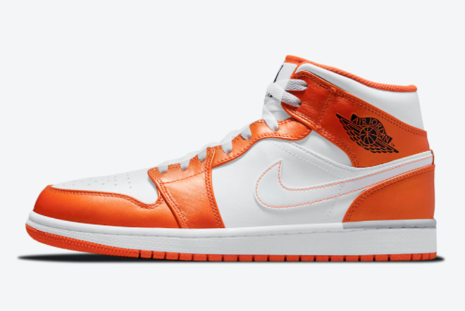 Air Jordan 1 Mid White/Orange DM3531-800 - Stylish Sneakers for Every Occasion