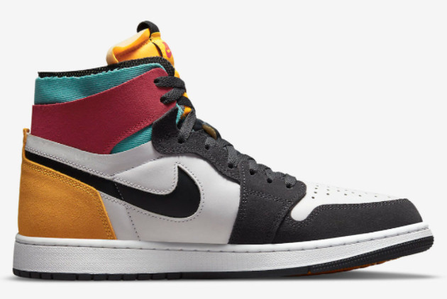 Air Jordan 1 Zoom CMFT 'Multi-Color' Anthracite/Gold-Teal-Rush Pink CT0978-016