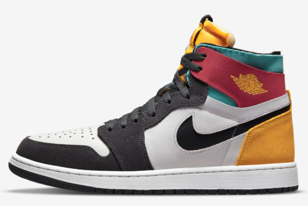 Air Jordan 1 Zoom CMFT 'Multi-Color' Anthracite/Gold-Teal-Rush Pink CT0978-016