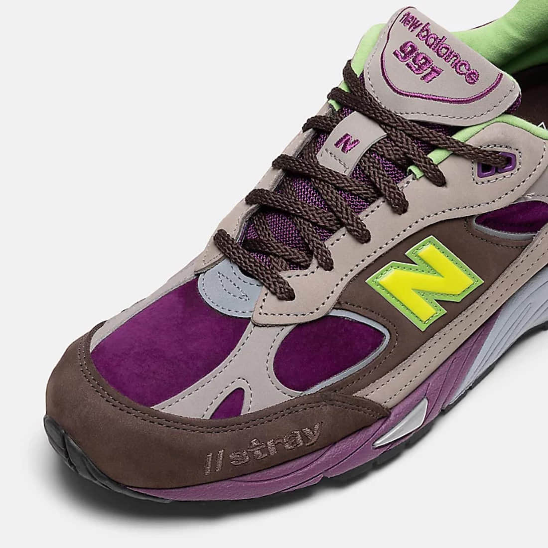 New Balance Stray Rats x 991 Made in England 'Purple Green' W991SRG | Limited Edition Sneakers
