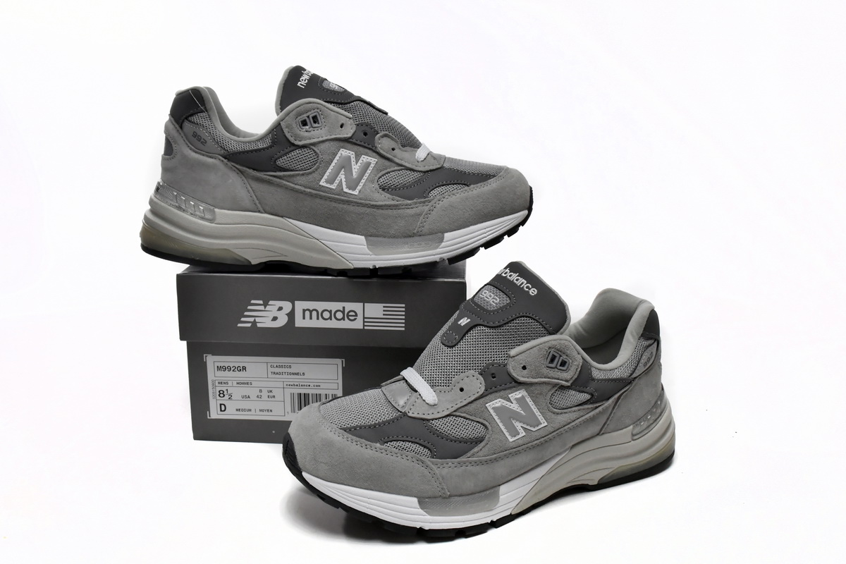 New Balance 992 Made In USA 'Grey' M992GR - Premium Athletic Sneakers for Men New Balance 992 Made In USA 'Grey' M992GR - Premium Athletic Sneakers for Men