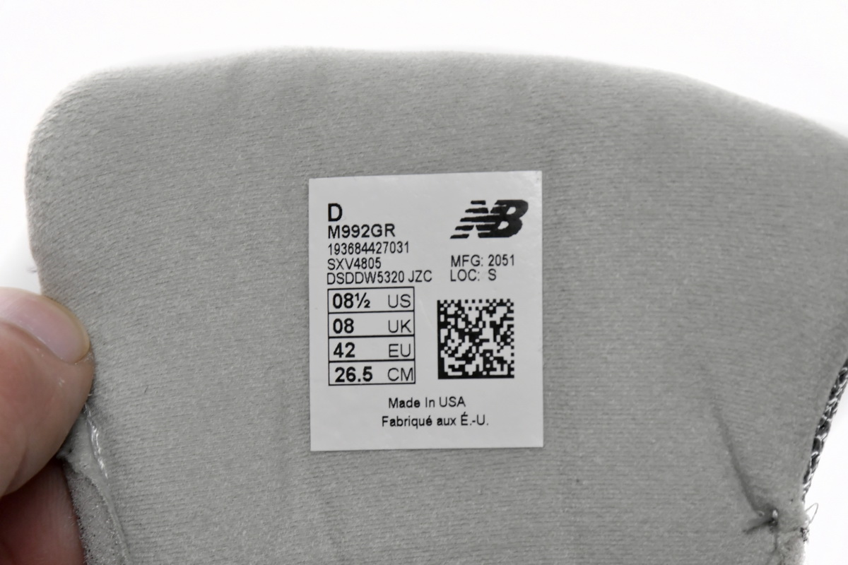 New Balance 992 Made In USA 'Grey' M992GR - Premium Athletic Sneakers for Men New Balance 992 Made In USA 'Grey' M992GR - Premium Athletic Sneakers for Men