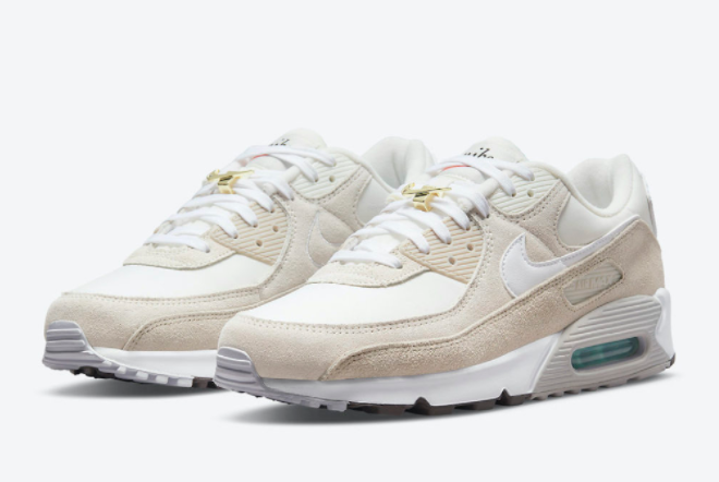 Sleek Nike Air Max 90 Sail/White-Cream-Light Bone DB0636-100 - Stylish Comfort for the Fashion-Forward Sleek Nike Air Max 90 Sail/White-Cream-Light Bone DB0636-100 - Stylish Comfort for the Fashion-Forward