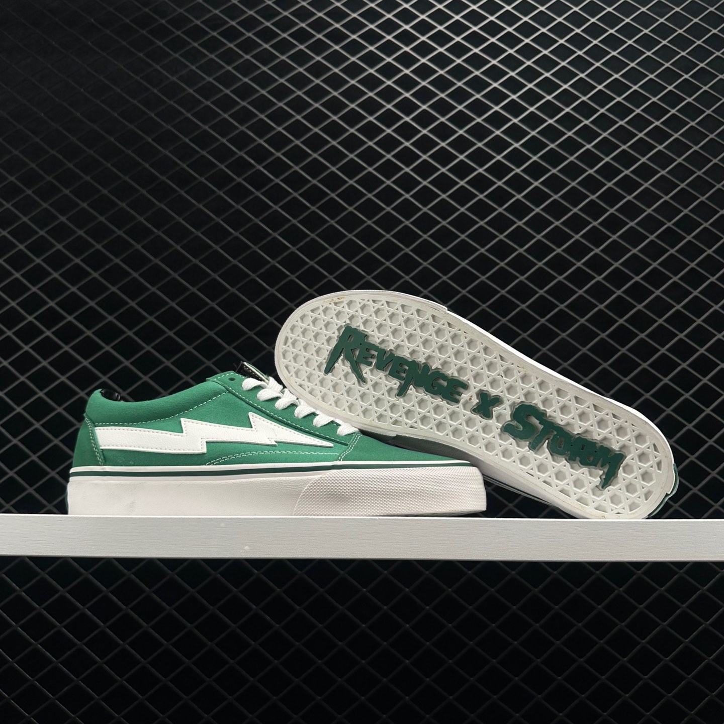 Revenge x Storm Low Top Green - Trendy Sneakers for Style Enthusiasts
