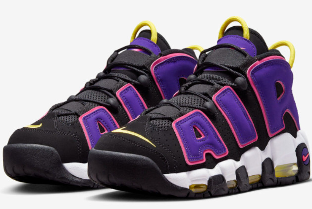Nike Air More Uptempo 'Court Purple' Black/Multi Color DZ5187-001 - Stylish and Vibrant Sneakers