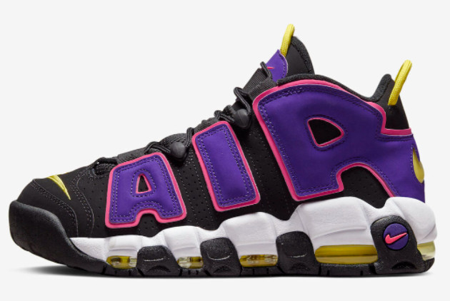 Nike Air More Uptempo 'Court Purple' Black/Multi Color DZ5187-001 - Stylish and Vibrant Sneakers