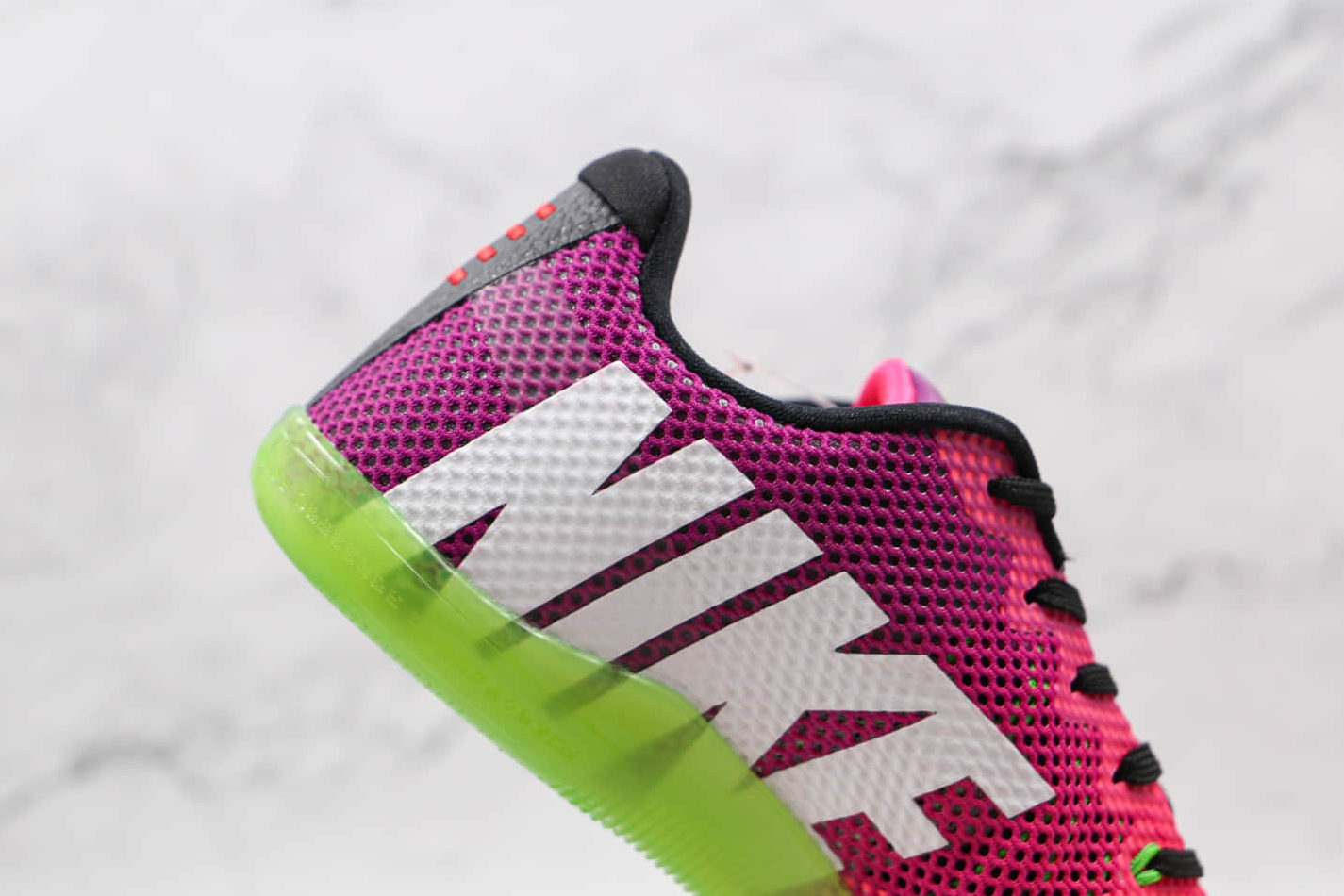 Nike Zoom Kobe 11 EP Mambacurial Pink Flash Action Green Red Plum - 836184-635 Nike Zoom Kobe 11 EP Mambacurial Pink Flash Action Green Red Plum - 836184-635