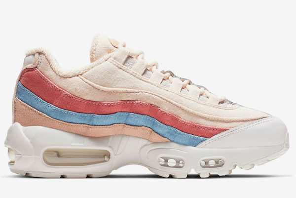 Nike WMNS Air Max 95 Plant Color Pack Crimson Tint CD7142-800 - Stylish Women's Sneakers for Everyday Wear
