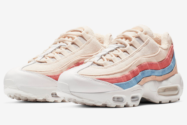 Nike WMNS Air Max 95 Plant Color Pack Crimson Tint CD7142-800 - Stylish Women's Sneakers for Everyday Wear